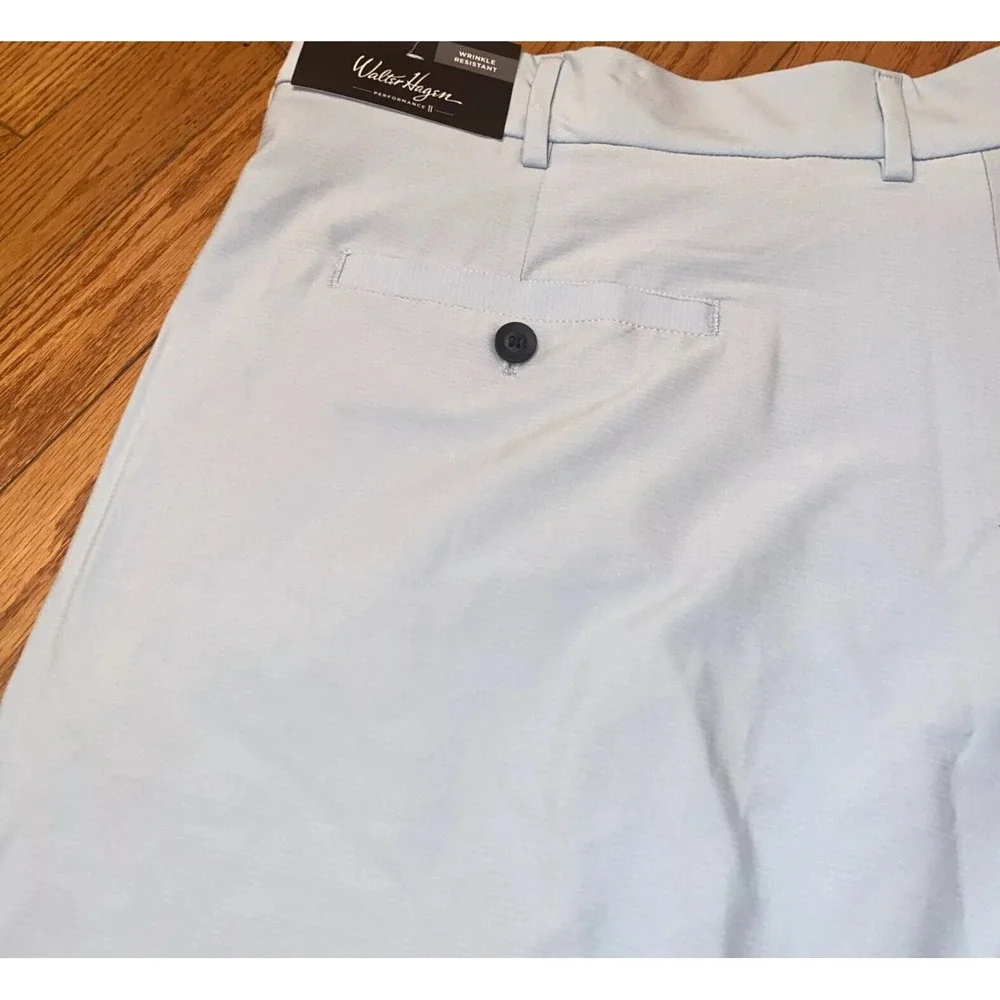 Walter Hagen Flat Front P11 Golf Shorts‎ Mens Size 36 Blue Wrinkle Resistant